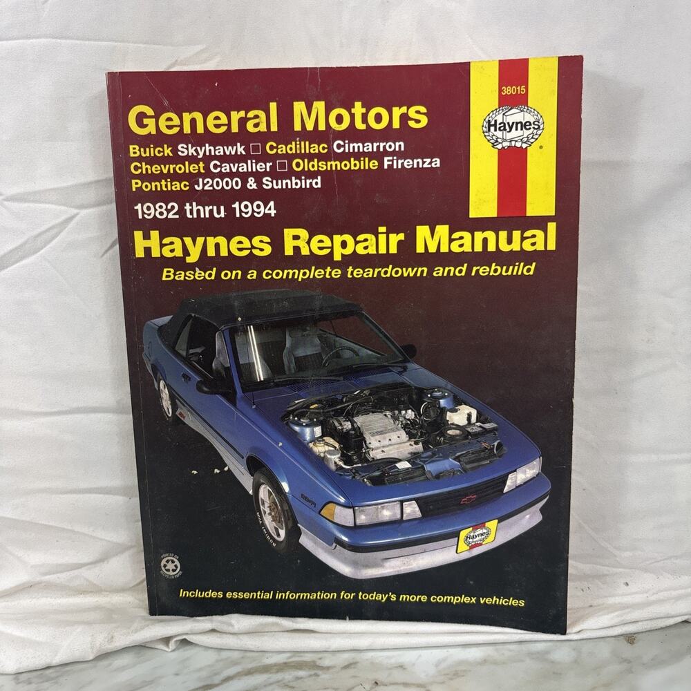 1982-94 GM Skyawk/Cimarron/Cavalier/Firenza/J200/Sunbird Haynes Repair Manual